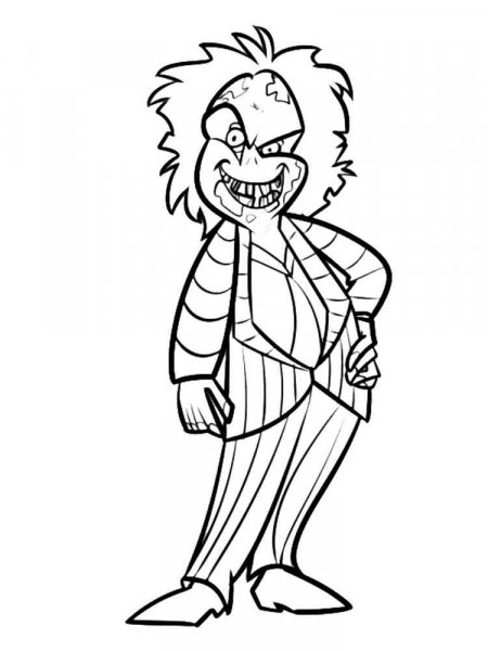 Beetlejuice coloring pages