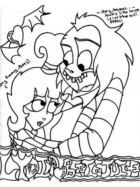 Beetlejuice coloring pages