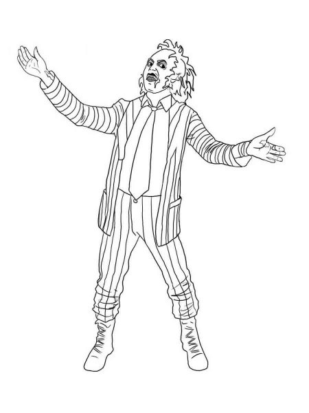 Beetlejuice coloring pages