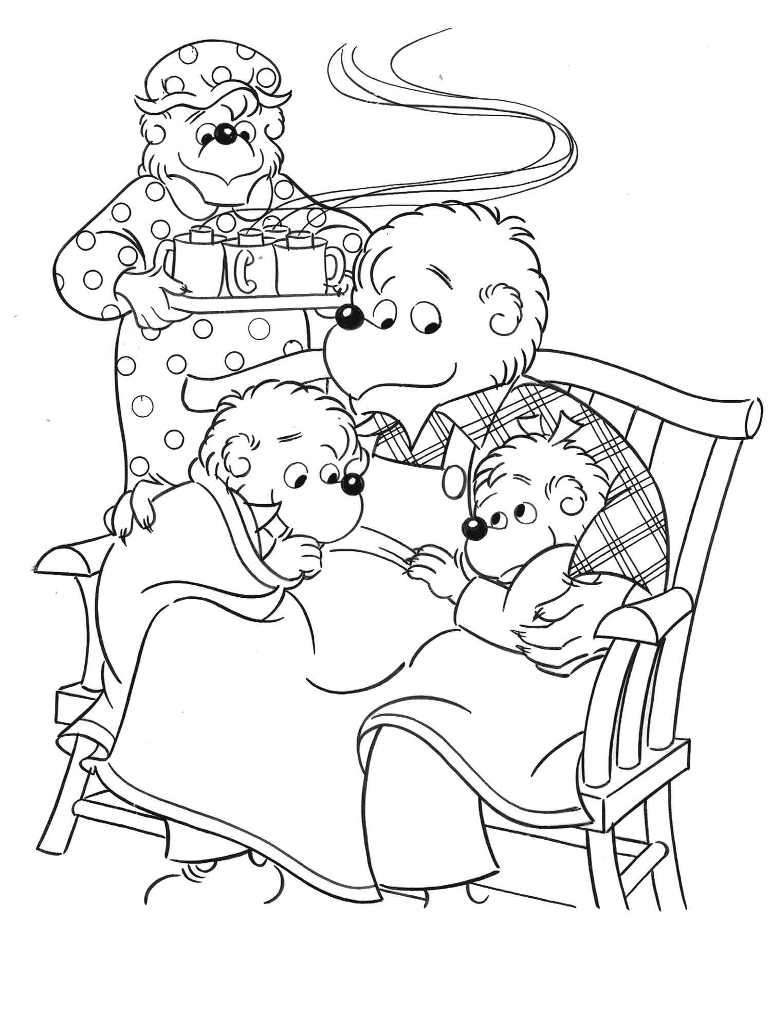 Berenstain bears coloring pages free
