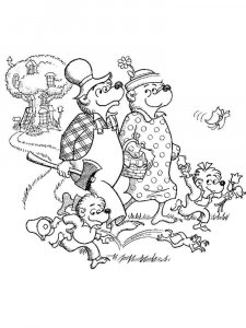 Berenstain Bears coloring page 11 - Free printable