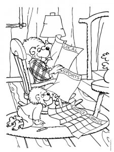 Berenstain Bears coloring page 28 - Free printable