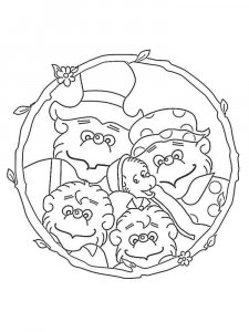 Berenstain Bears coloring page 29 - Free printable