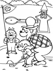 Berenstain Bears coloring page 3 - Free printable