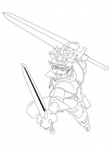 Black Clover coloring page 10 - Free printable
