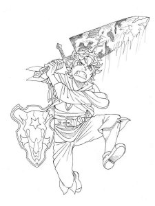 Black Clover coloring page 12 - Free printable