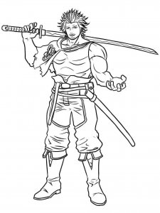 Black Clover coloring page 3 - Free printable
