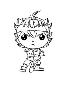 Black Clover coloring page 6 - Free printable
