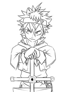 Black Clover coloring page 7 - Free printable
