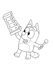 Bluey coloring page 10 - Free printable