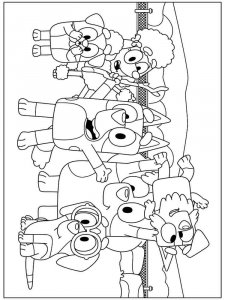 Bluey coloring page 13 - Free printable