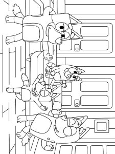 Bluey coloring page 2 - Free printable