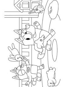 Bluey coloring page 30 - Free printable