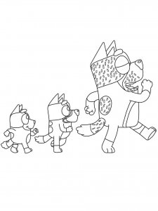 Bluey coloring page 31 - Free printable