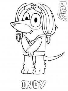 Bluey coloring page 4 - Free printable