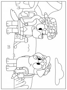 Bluey coloring page 6 - Free printable