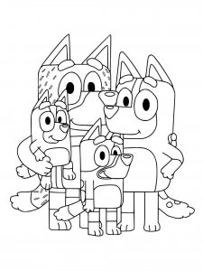 Bluey coloring page 8 - Free printable
