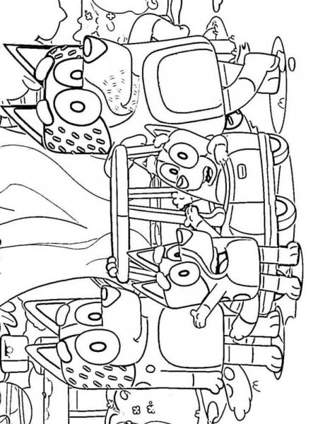 Bluey coloring pages