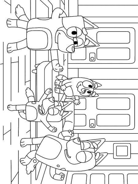 Bluey coloring pages