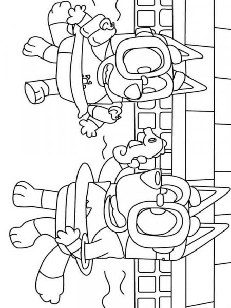 Bluey coloring pages