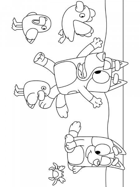 Bluey coloring pages