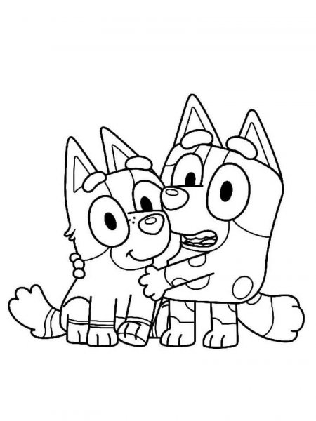 Bluey coloring pages