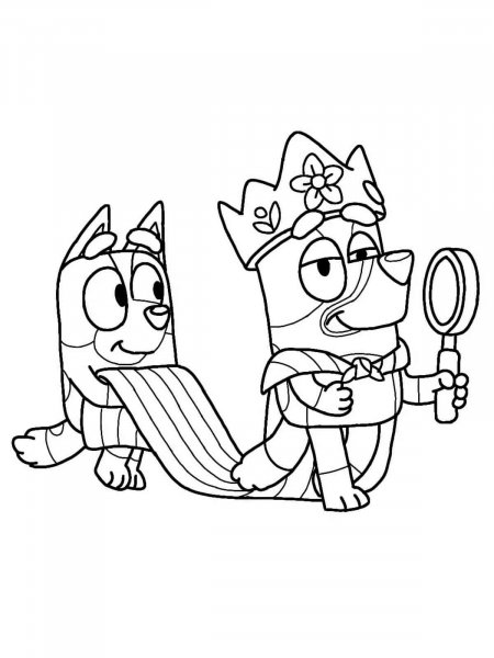 Bluey coloring pages