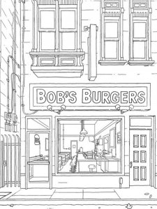 Bob's Burgers coloring page 17 - Free printable