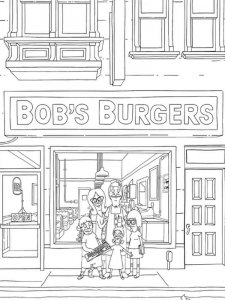 Bob's Burgers coloring page 24 - Free printable