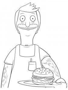 Bob's Burgers coloring page 5 - Free printable