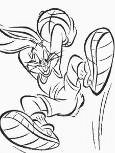 Bugs Bunny coloring page 4 - Free printable