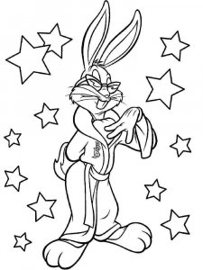 Bugs Bunny coloring page 6 - Free printable