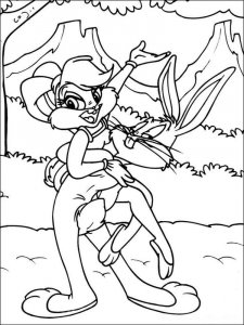 Bugs Bunny coloring page 9 - Free printable