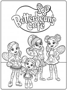 Butterbean's Cafe coloring page 2 - Free printable
