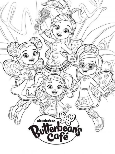 Butterbean's Cafe coloring pages