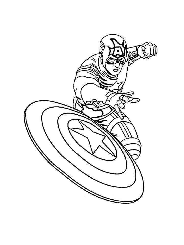 Captain America coloring pages