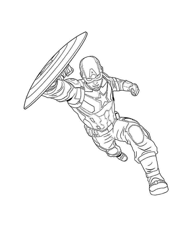 Captain America coloring pages. Download and print Captain America ...