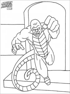 Captain America coloring page 10 - Free printable