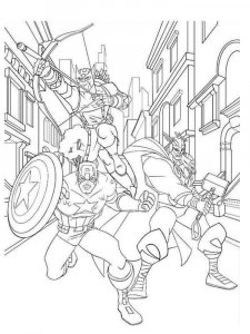 Captain America coloring page 13