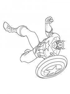 Captain America coloring page 21