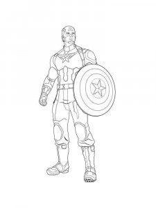 Captain America coloring page 26