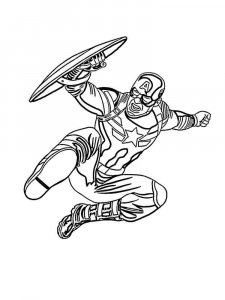 Captain America coloring page 27