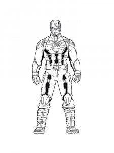 Captain America coloring page 28 - Free printable