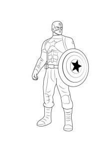 Captain America coloring page 31 - Free printable