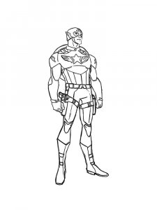 Captain America coloring page 32