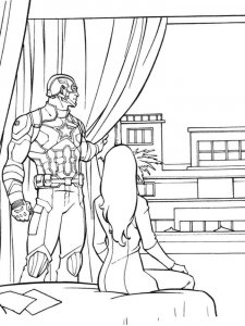 Captain America coloring page 34 - Free printable