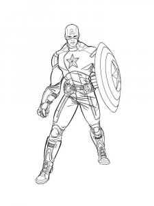 Captain America coloring page 35 - Free printable