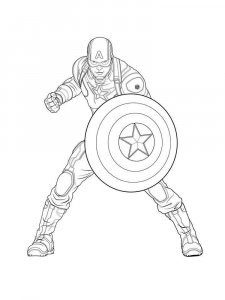 Captain America coloring page 38 - Free printable
