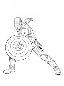 Captain America coloring page 39 - Free printable