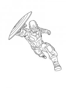 Captain America coloring page 41 - Free printable